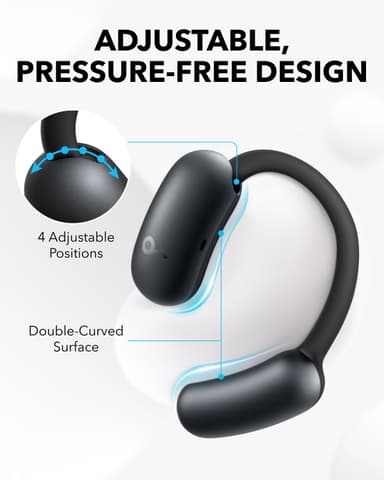 Soundcore AeroFit 2 helt trådløse in-ear hodetelefoner (sort)