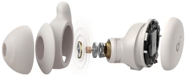 Soundcore Sleep A20 helt trådløse in-ear hodetelefoner (hvit)