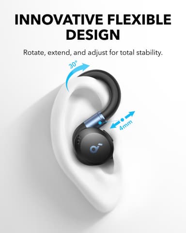Soundcore Sport X20 helt trådløse in-ear hodetelefoner (sort)