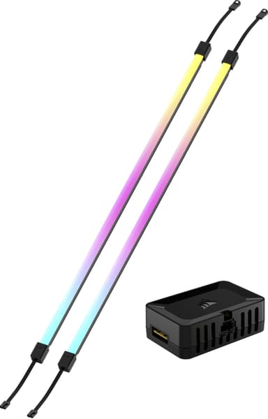 Corsair iCUE LINK LS430 Aurora RGB lysstripesett (2 stk.)