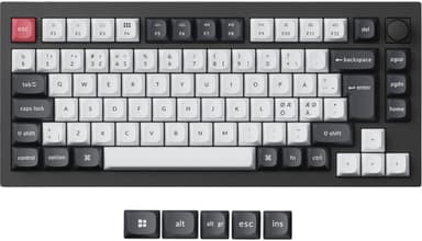 Keychron Q1 HE Carbon Black trådløst gamingtastatur