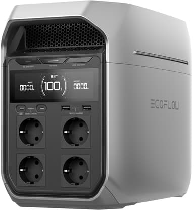 Ecolfow Delta 3 Plus strømstasjon EFDELTA3P-EU (sølv)