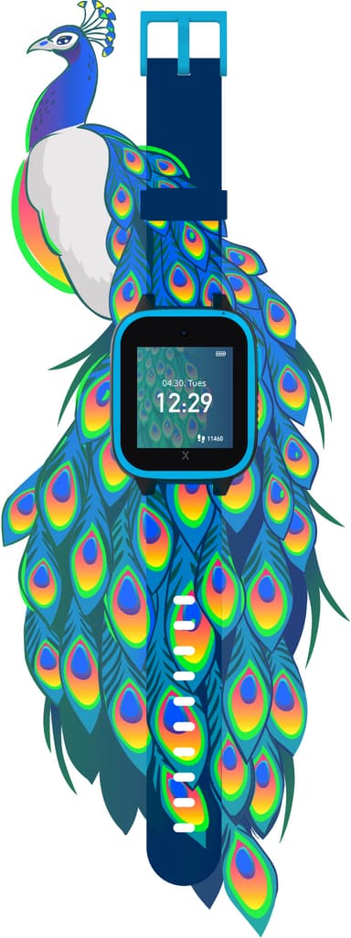 Xplora XGO3 klokkerem (Blue Peacock)