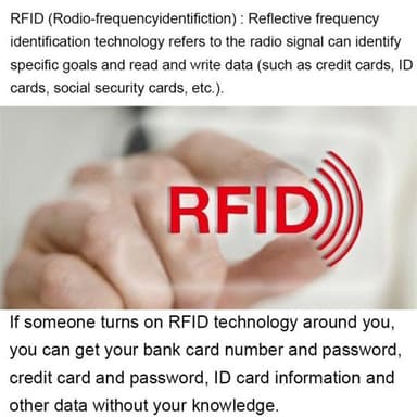 Svart lommebok i okseskinn med RFID-beskyttelse og mange praktiske rom