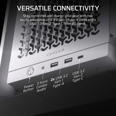 Corsair FRAME 4000D Mid-Tower PC-kabinett (hvit)