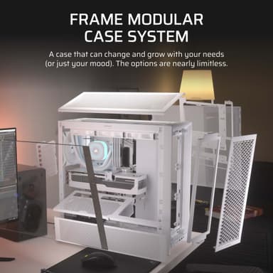 Corsair FRAME 4000D Mid-Tower PC-kabinett (hvit)