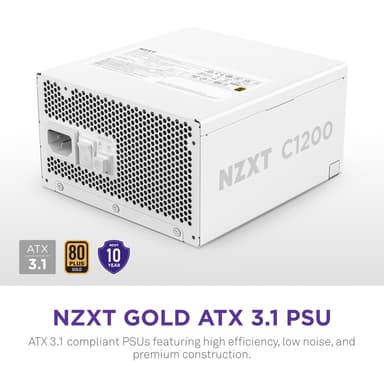 NZXT ATX 3.1 1200W 80+ Gold strømforsyning