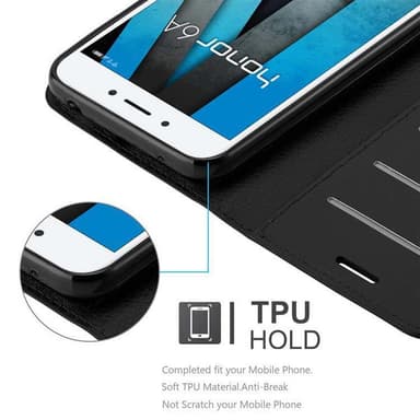 Honor 6A Deksel Etui Case (svart)