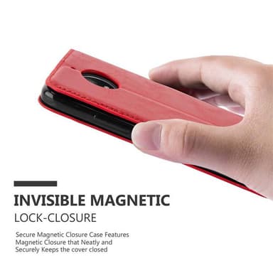 Motorola MOTO E4 lommebokdeksel case (rød)