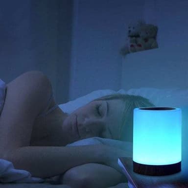 Stemningsfull bordlampe med berøring, flere lysmoduser og dimmefunksjon