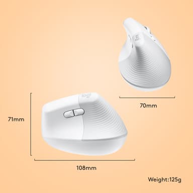 Logitech Lift til Mac trådløs mus (grå)