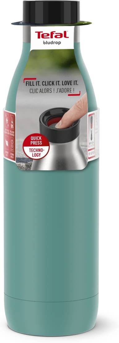 Tefal Bludrop Basic drikkeflaske, 0,7 L, grønn