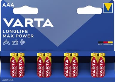 Varta Longlife Max Power AAA 8-pakning (B)