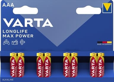 Varta Longlife Max Power AAA 8-pakning (B)