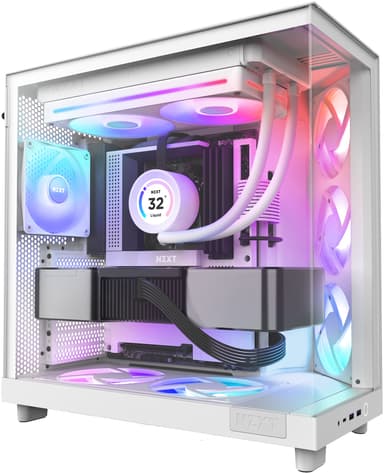 NZXT F360 RGB Core 360mm Unibody-vifte (hvit)
