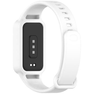 Silikonarmbånd til Redmi Band 3 / Xiaomi Smart Band 9 Active - Hvit