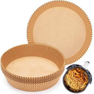 Rundt bakepapir til Airfryer 20 cm - 100-pakning - Medium