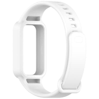 Silikonarmbånd til Redmi Band 3 / Xiaomi Smart Band 9 Active - Hvit
