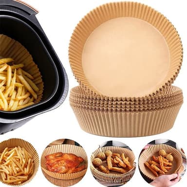 Rundt bakepapir til Airfryer 20 cm - 100-pakning - Medium