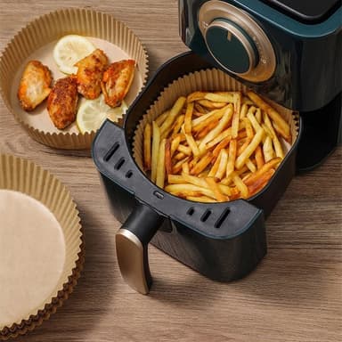 Rundt bakepapir til Airfryer 20 cm - 100-pakning - Medium