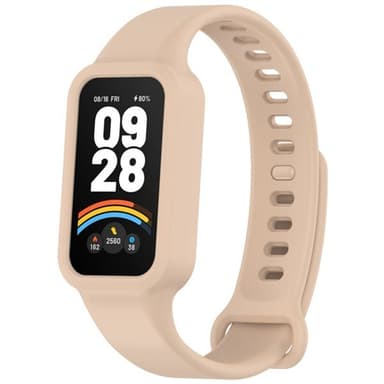 Silikonarmbånd til Redmi Band 3 / Xiaomi Smart Band 9 Active - Rosa