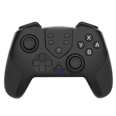 Trådløs Bluetooth-kontroller kompatibel med Nintendo Switch og PC - Svart