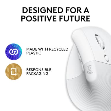 Logitech Lift til Mac trådløs mus (grå)