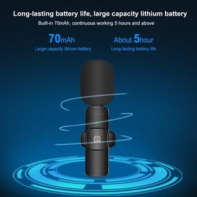 Puluz trådløse lavaliermikrofoner med USB-C-mottaker