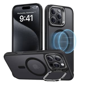 Hybrid-deksel (HaloLock) ESR med stativ for iPhone 16 Pro Max (svart)