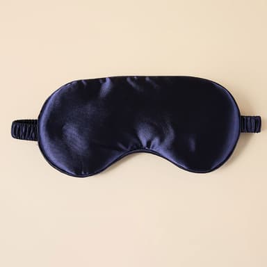 2-pack silke sovemaske for reiser, myk øyemaske for å sove Mørke blå