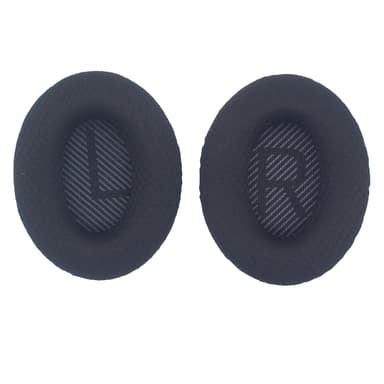 Utskiftbare øreputer til Bose QC35, QC25, QC15 hodetelefoner Sort