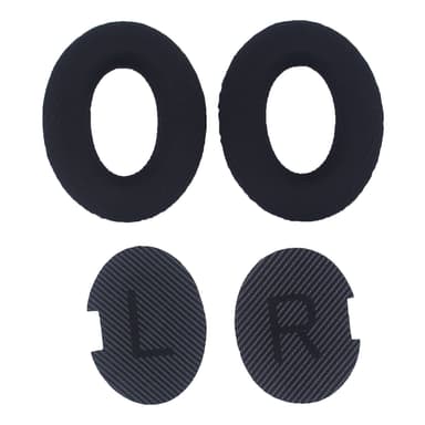 Utskiftbare øreputer til Bose QC35, QC25, QC15 hodetelefoner Sort