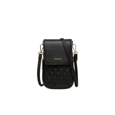 Crossbody telefonveske, skulderveske, håndveske Sort