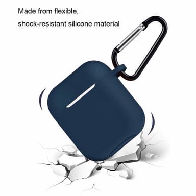 Airpods-etui Silikon Ekstra støtsikker Mørkeblå