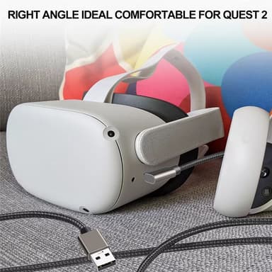 Link-kabel - VR-kabel kompatibel med Oculus Quest 2 Mørk grå 5 m