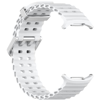 Silikonklokkerem for Samsung Watch Ultra 47mm Hvit