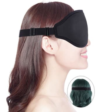 Komfortabel sovemaske / øyemaske Sort