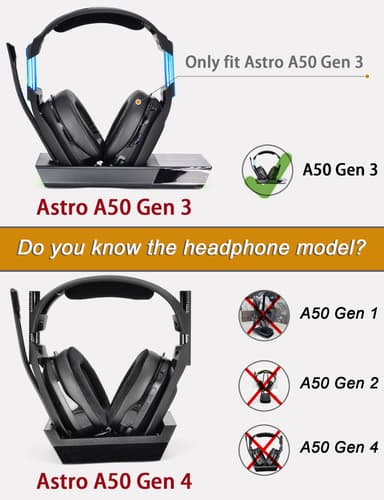 Magnetiske øreputer for hodetelefoner med spenne for Astro A50 Gen3 PU + Høy elastisk bomull