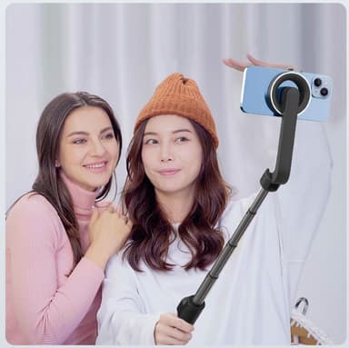 Bærbar trådløs Bluetooth Selfie Stick WS-22005 Sort