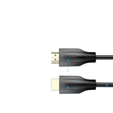 HDMI-kabel 8K/60Hz, 4K/120Hz HDMI 2.1 Sort 3 m