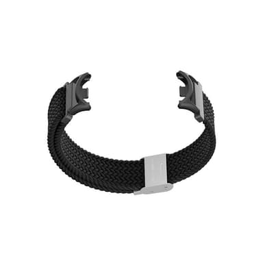 Vevd nylonklokkerem for Xiaomi Mi Band 8/9 Sort