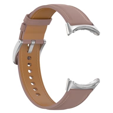 Klokkerem i ekte skinn 20 mm for Google Pixel Watch 1/2 Mørk rosa