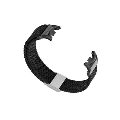 Vevd nylonklokkerem for Xiaomi Mi Band 8/9 Sort
