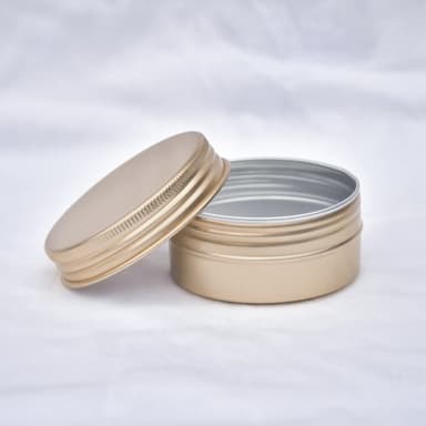 Aluminiumsboks med skrukork 10 ml 5-pak Gull