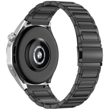 22 mm stålklokkerem, for Samsung, Huawei Sort