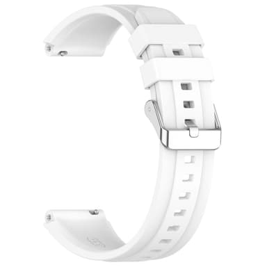 Silikonklokkerem for 18 mm Huawei GT4 46 mm/GT Runner/GT3 SE Hvit