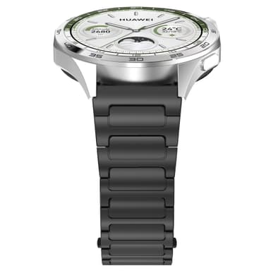 22 mm stålklokkerem, for Samsung, Huawei Sort