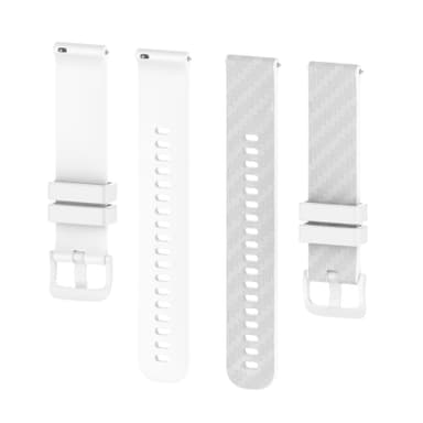 Silikonklokkerem for Garmin Vivoactive 4 / Vivoactive 3 / Venu Hvit 22 mm