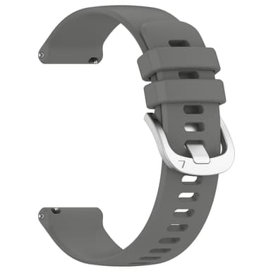 18 mm silikonrem, Huawei Watch GT 4 41 mm, Garmin Venu 3S, LG Watch Grå
