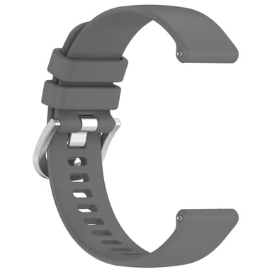 18 mm silikonrem, Huawei Watch GT 4 41 mm, Garmin Venu 3S, LG Watch Grå